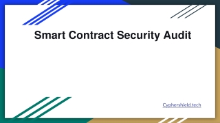 Smart Contract Security Audit