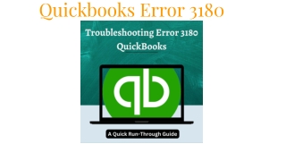 Quickbooks Error 3180