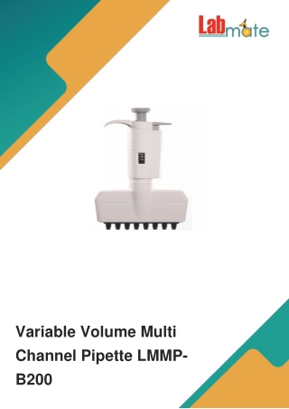 Variable-Volume-Multi-Channel-Pipette