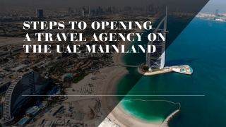 2. Steps to start a travel agency on the UAE Mainland