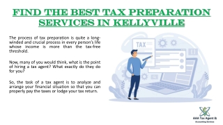 Tax Preparation Services in Kellyville