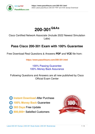 Free Microsoft 200-301 exam practice questions