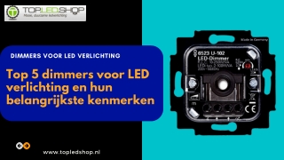 Top 5 Dimmers voor LED verlichting om te kopen