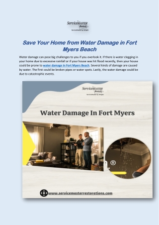 Get The Best Water Damage Services In Fort Myers