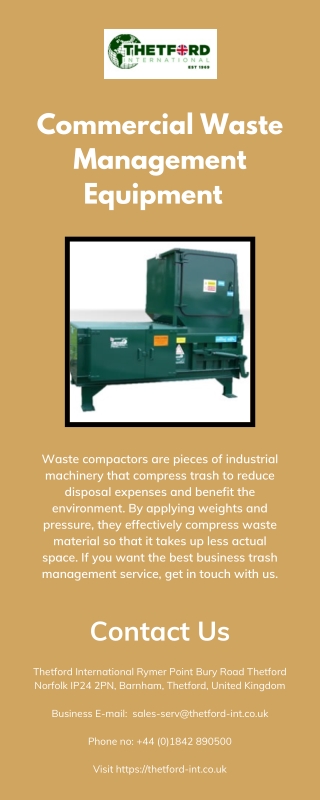 Waste Management Equipment