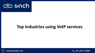 Top industries using VoIP services