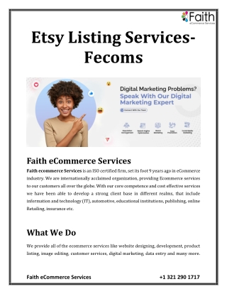 Etsy Listing Services-Fecoms