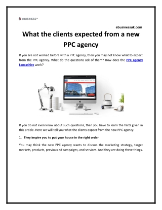 What the clients expected from a new PPC agency
