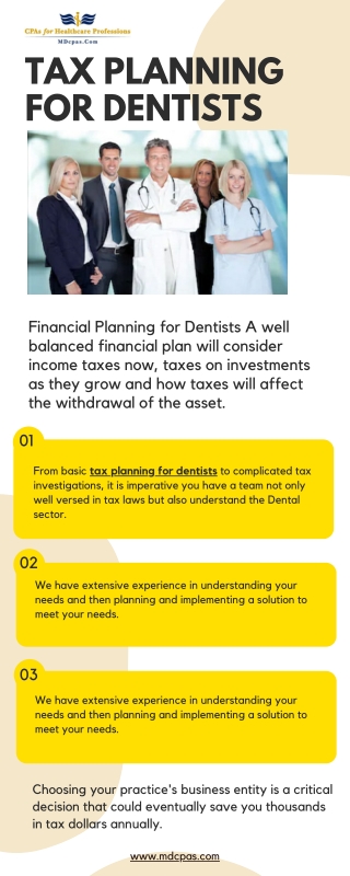 Tax Planning For Dentists | MDcpas