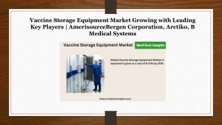 Vaccine Storage Equipment Market By Top Players - B Medical Systems, Sartorius