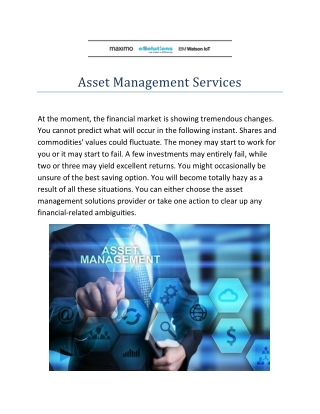 Asset Management Services