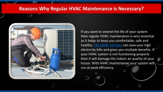 Reasons Why Regular HVAC Maintenance is Necessary
