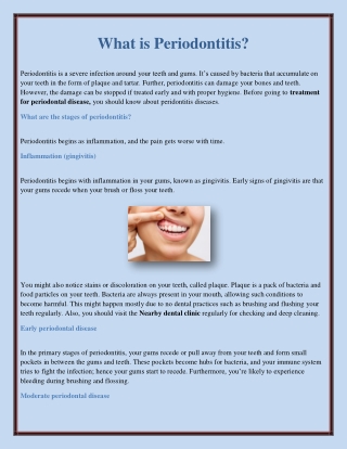 What is Periodontitis?