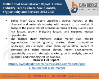 Bullet Proof Glass Market