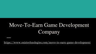 Move-To-Earn Game Development Company