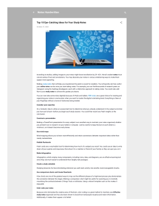 Top 10 Eye-Catching Ideas for Your Study Notes