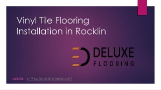 Vinyl Tile Flooring Installation in Rocklin