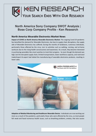 North America Sony Company SWOT Analysis - Ken Research