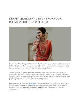 KERALA JEWELLERY DESIGNS FOR YOUR BRIDAL WEDDING JEWELLERY