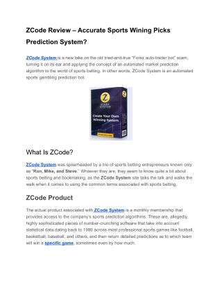 ZCode Review