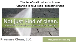 Get The Best Industrial Steam Cleaning Service In Utah