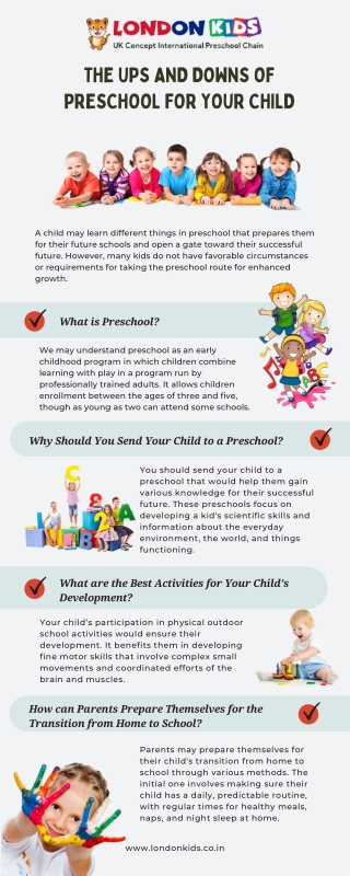 The Ups and Downs of Preschool for Your Child | London Kids