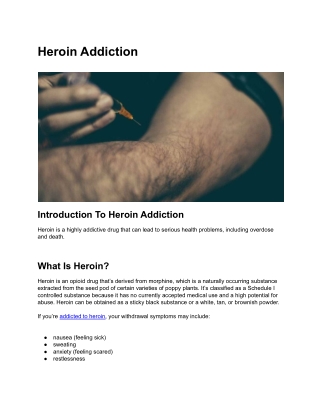 Heroin Addiction