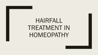Hair fall treatment in homeopathy