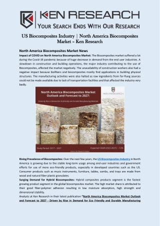 US Biocomposites Industry | North America Biocomposites Market – Ken Research