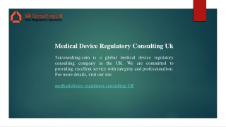 Medical Device Regulatory Consulting Uk  5aiconsulting.com