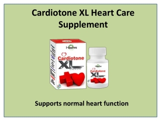 Natural Cardiotone XL Capsule for a Healthy Heart