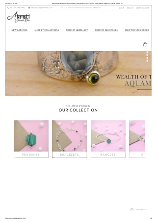 Handmade Wholesale Silver Jewelry Manufacturer and Exporter India | Akrati Jewel