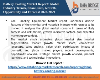 Global Battery Coating Market -Chemical Material