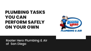 Plumbing Tasks You Can Perform Safely on Your Own