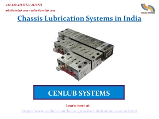 Best Chassis Lubrication Systems in India