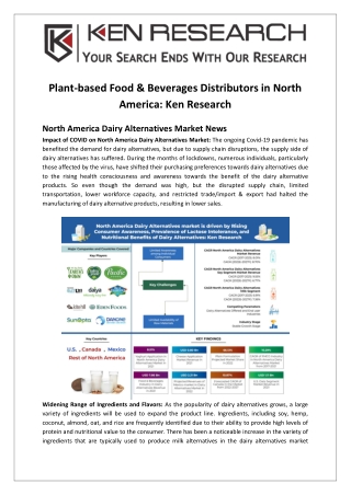 Plant-based Food & Beverages Distributors in North America - Ken Research