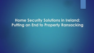 Home Security Solutions in Ireland