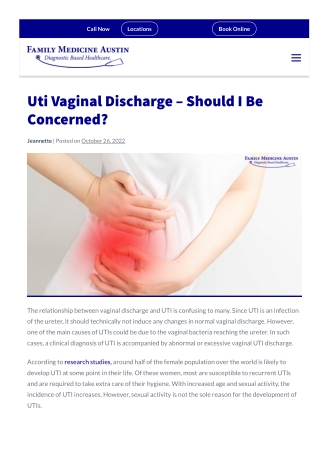 Uti-vaginal-discharge-should-i-be-concerned-
