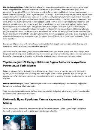 Mersin Elektronik Sigara Hakkında Tüm Zamanların En Kötü Videoları