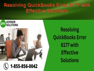 Resolving QuickBooks Error 6177 with Effective Solutions