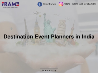 Destination Event Planners in India