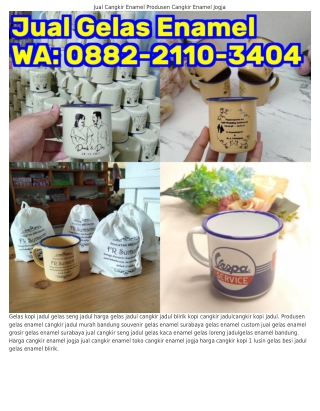 ౦882.2ll౦.౩Ꮞ౦Ꮞ (WA) Souvenir Gelas Enamel Surabaya Cangkir Jaman Dulu