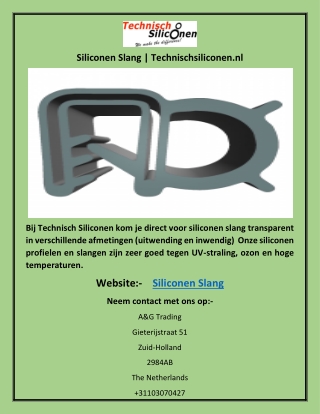 Siliconen Slang | Technischsiliconen.nl