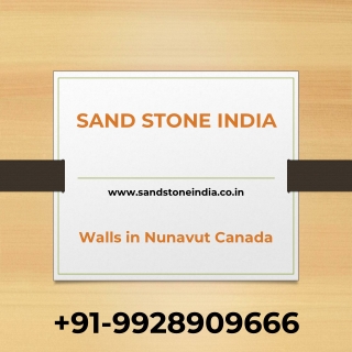 Walls in Nunavut Canada - Sand Stone India