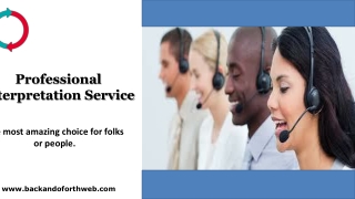 Professional Interpretation Service