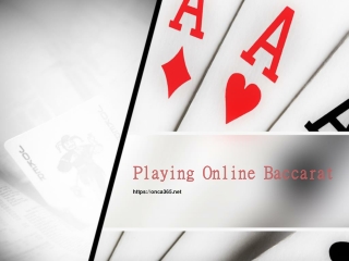 1.Playing Online Baccarat