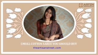5 Mull Cotton Saree You Should Buy