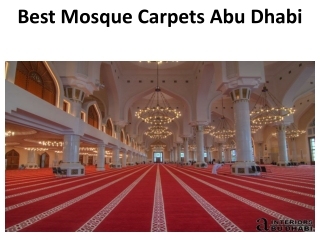 Best Mosque Carpets Abu Dhabi