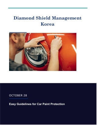 Easy Guidelines for Car Paint Protection