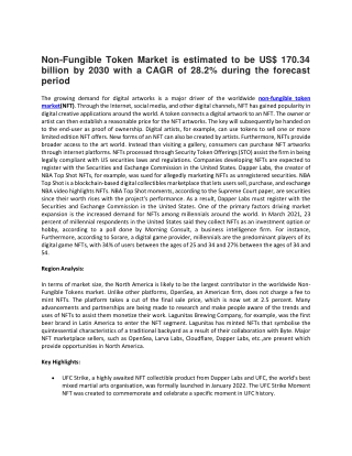 Non-Fungible Token Market